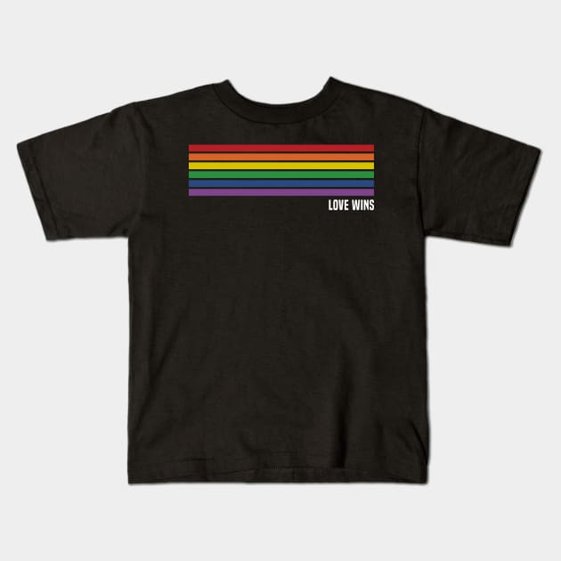 Love Wins Kids T-Shirt by themadesigns